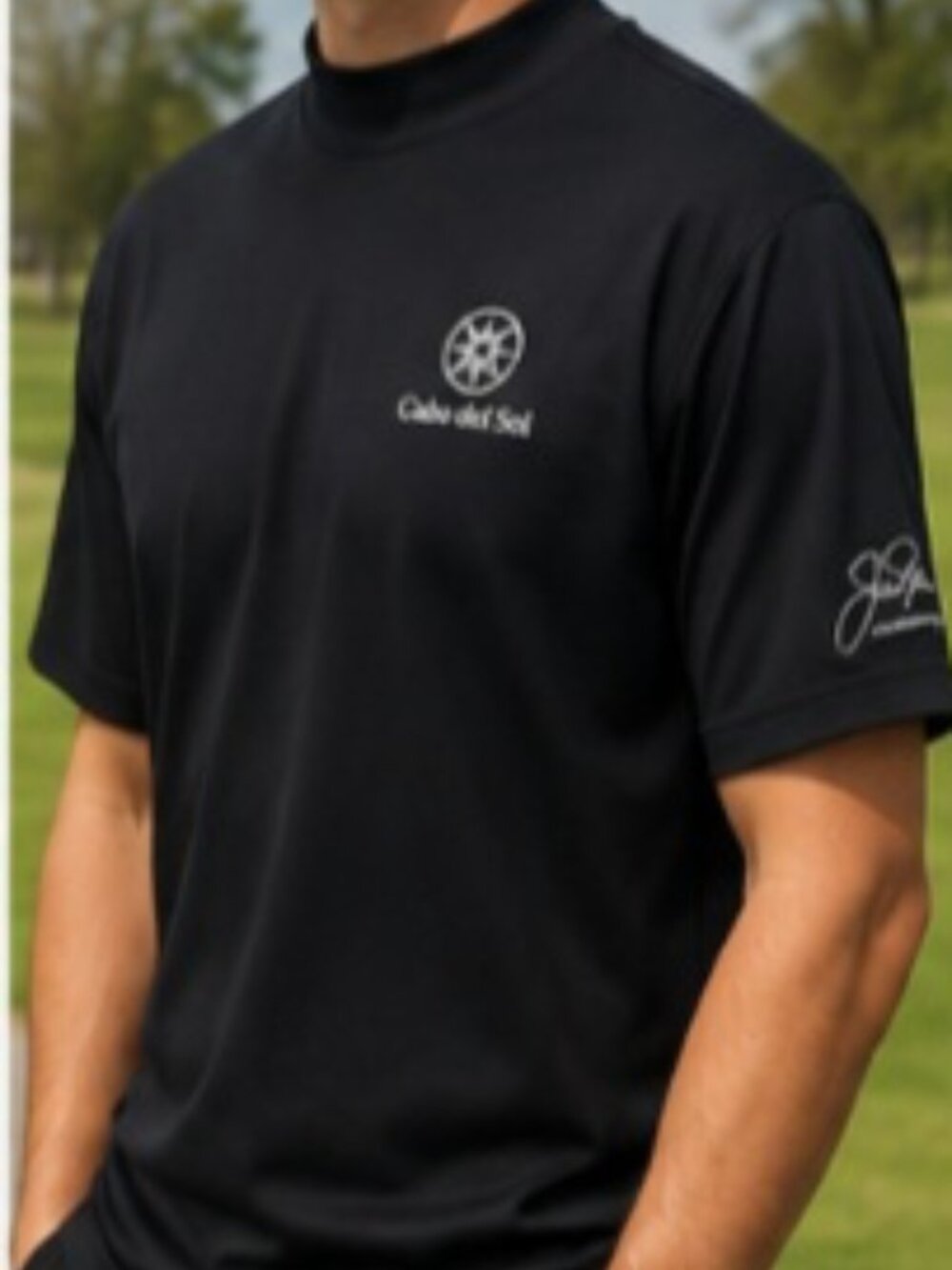 JACK NICKLAUS - CABO DEL SOL MOCK NECK SHIRT - BLACK -XXL LIMITED EDITION